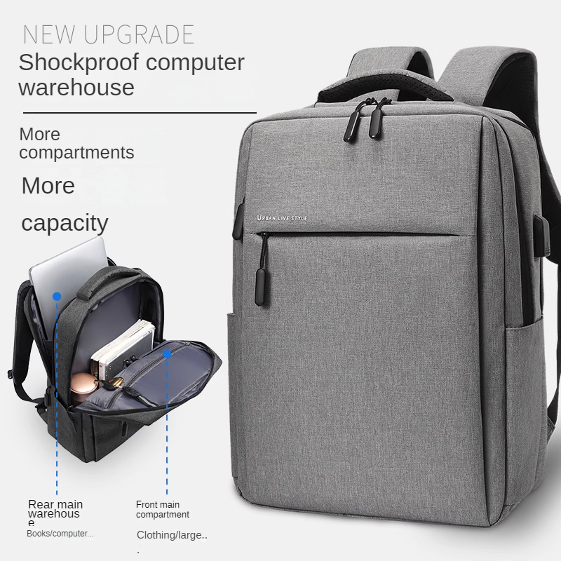 New fashion of backpack: a two-shoulder business laptop bag for both men and women